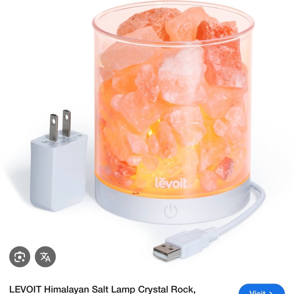 LEVOIT Himalayan Salt Lamp with USB